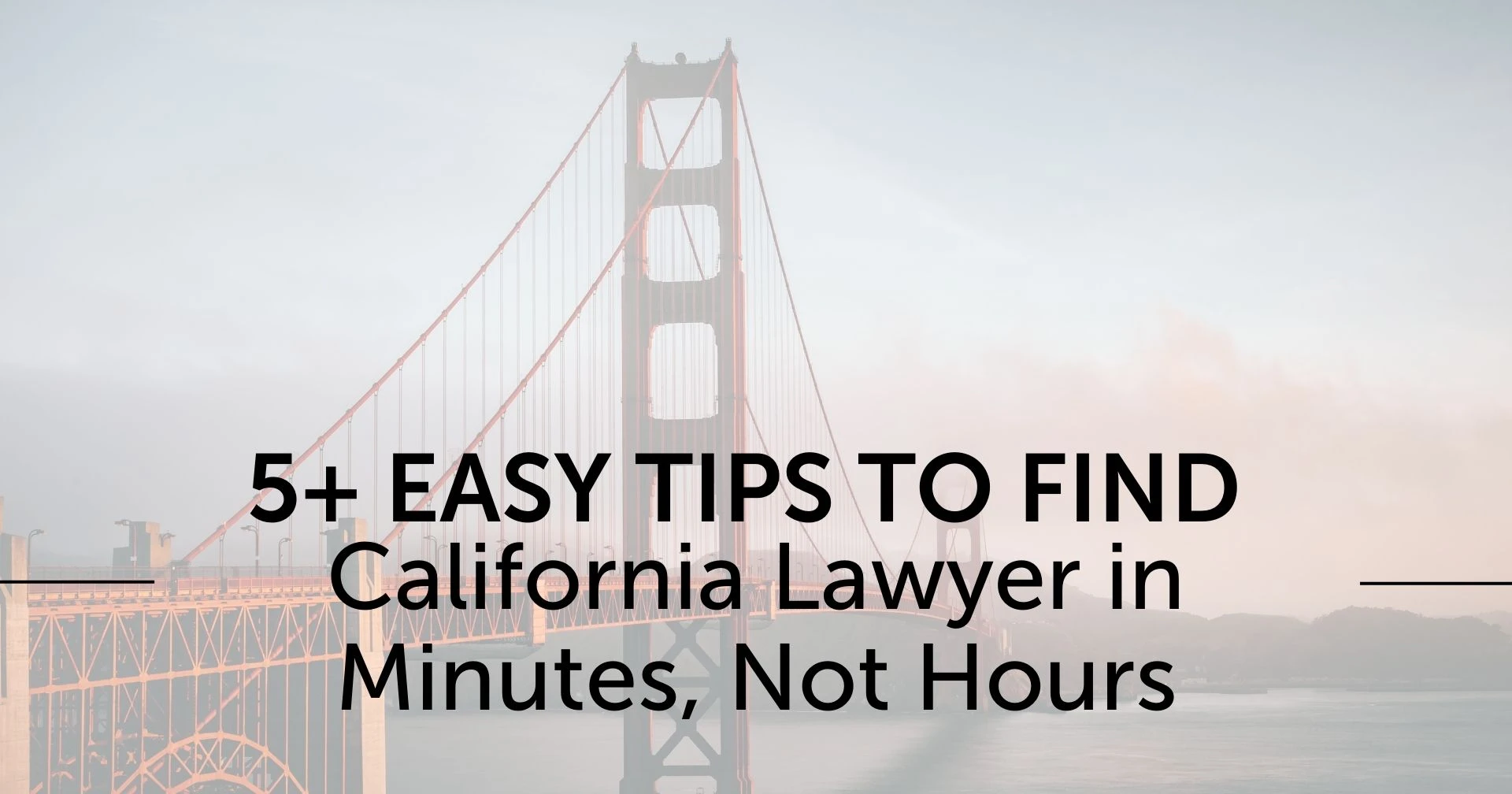Find California Lawyer