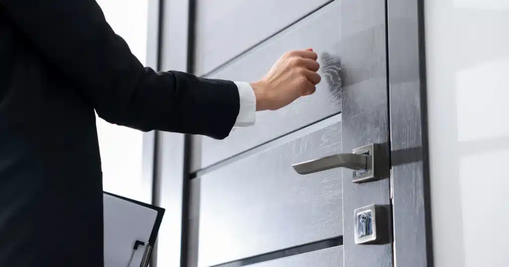 Tenant reacts to a landlord’s unannounced entry, highlighting California notice laws.